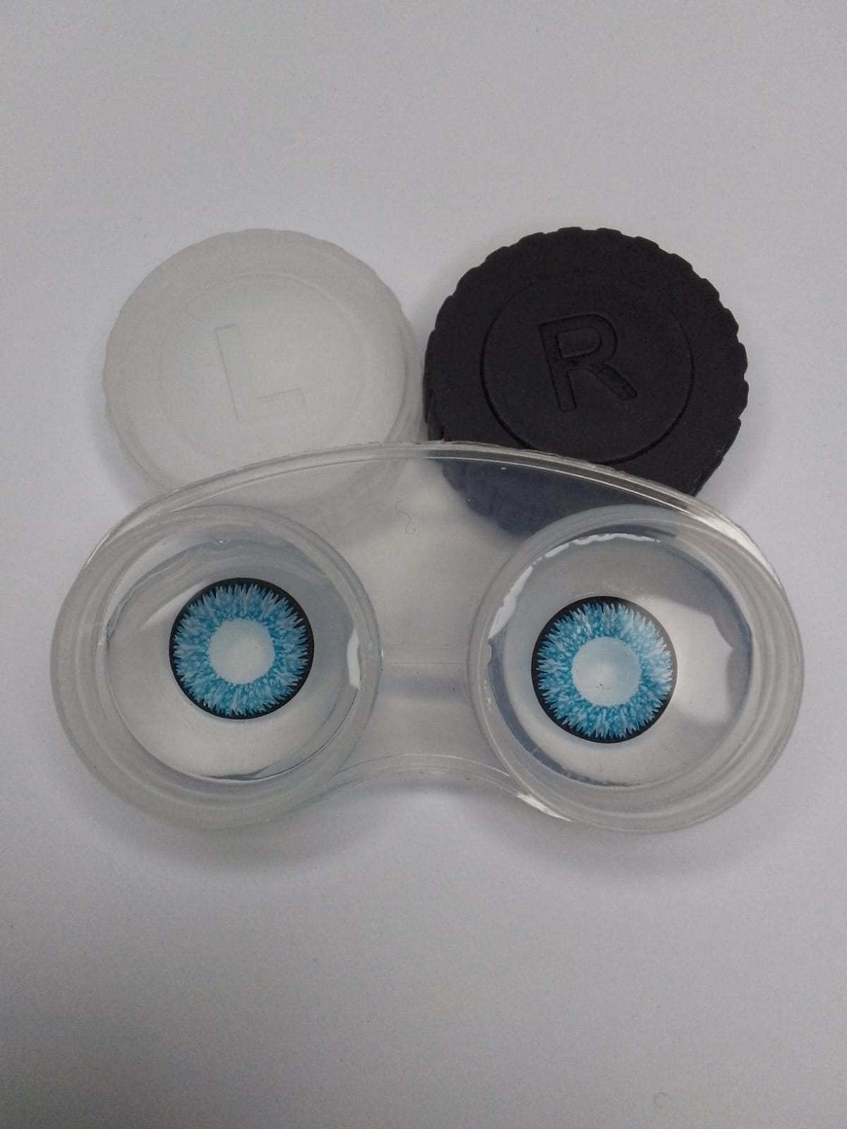 Optiwet Lens Solution & Magic Ice Blue Contact Lens Kit